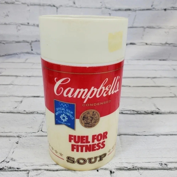 1984 SARAVEJO WINTER OLYMPICS CAMPBELLS SOUP THERMOS- Vintage Collectable CBS13 - Picture 4 of 12